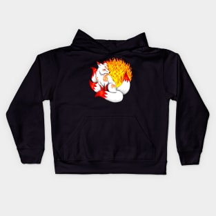 Red Kitsune Fox Kids Hoodie